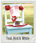teal-red-white